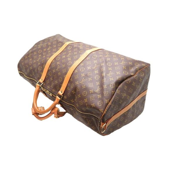 Pre Loved Louis Vuitton Keepall 55 Monogram Canvas Travel Bag Unisex Brown - Picture 4 of 8